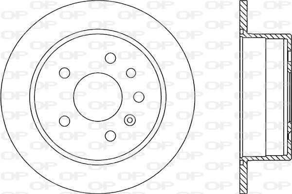 OPEN PARTS Тормозной диск BDR1421.10